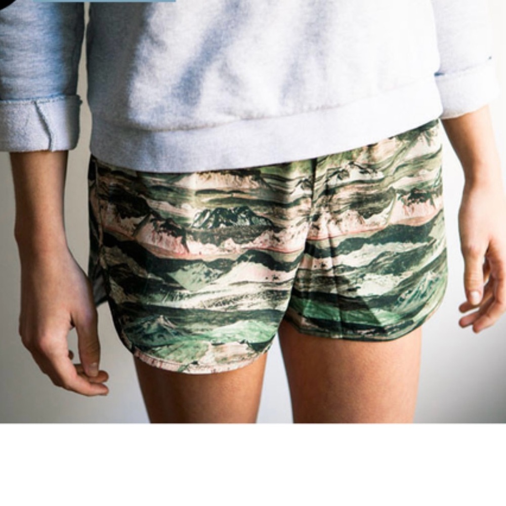 Atelier Delphine x of a kind Icelandic glacier print shorts